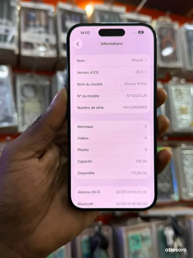 iPhone 15 pro 128 Go 1 SIM (image 6)