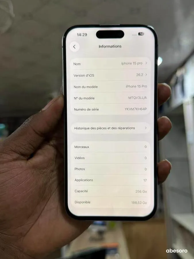 iPhone 15 pro 256 Go (image 8)